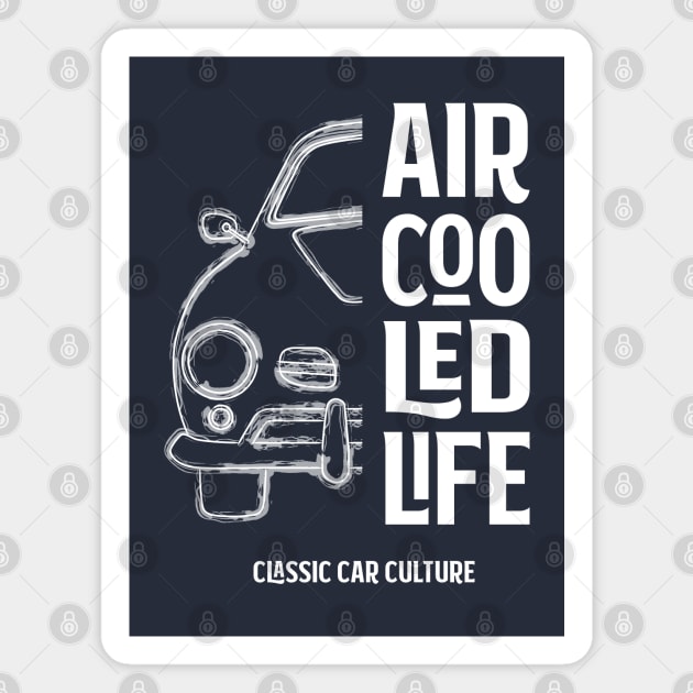 Aircooled Life Karmann Ghia - Classic Car Culture Classic Magnet by Aircooled Life